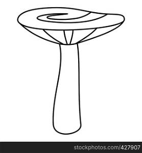 Mushroom icon. Outline illustration of mushroom vector icon for web. Mushroom icon, outline style