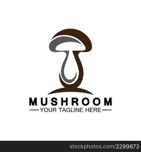 Mushroom Logo Vector Simple   Modern or Agriculture Organic Food Design Template