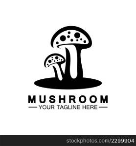 Mushroom Logo Vector Simple   Modern or Agriculture Organic Food Design Template