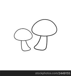 mushrooms icon logo vector design template