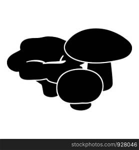 Mushrooms icon. Simple illustration of mushrooms vector icon for web design isolated on white background. Mushrooms icon, simple style