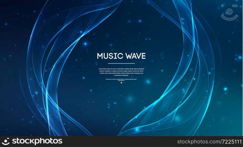 Music abstract background blue. Equalizer for music, showing sound waves .. Music abstract background blue. Equalizer for music, showing sound waves , music background equalizer vector concept.