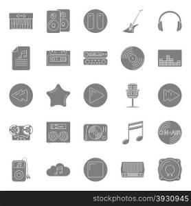Music and audio silhouettes icons set. Music and audio silhouettes icons set graphic design