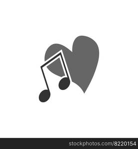 music audio logo vector illustration design