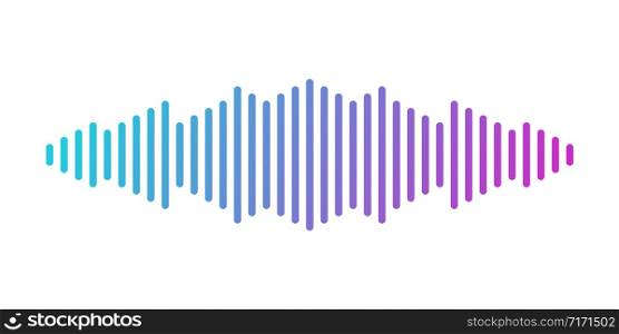 music audio sound wave white background vector illustration