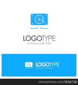 Music, Audio, Speaker, Loud Blue Logo vector
