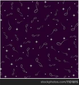 music background on dark. For fabric, baby clothes, background, textile, wrapping paper and other decoration. Repeating editable vector pattern. EPS 10. music background on dark. For fabric, baby clothes, background, textile, wrapping paper and other decoration. Vector seamless pattern EPS 10
