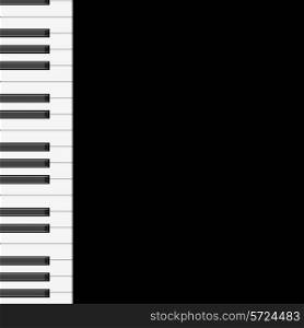 music background with piano keys. vector illustration.