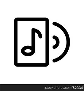 music cd, Icon on isolated background