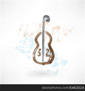 music cello grunge icon