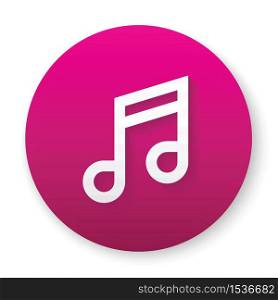 music circle 3d icon