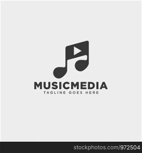 music clip cinema media entertainment simple logo template vector illustration - vector file. music clip cinema media entertainment simple logo template vector illustration