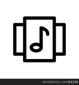 music collection, Icon on isolated background