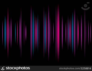 Music equaliser inspire colorful background illustration with graph bars