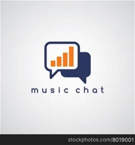 music equalizer chat theme. music equalizer chat theme vector art illustration