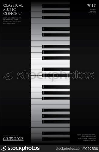 Music Grand Piano Poster Background Template