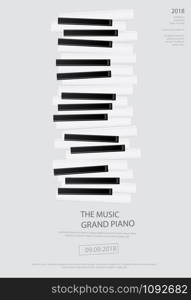 Music Grand Piano Poster Background Template