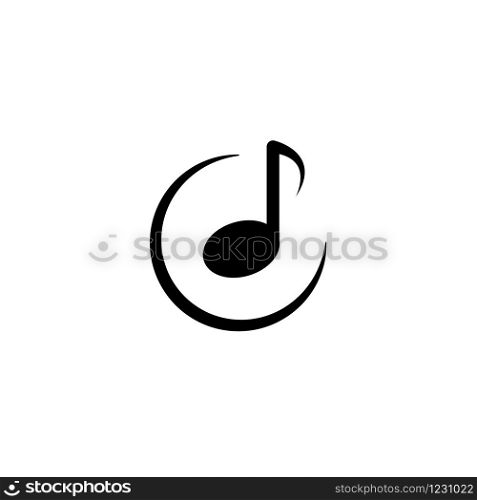 Music icon design template. Vector illustration