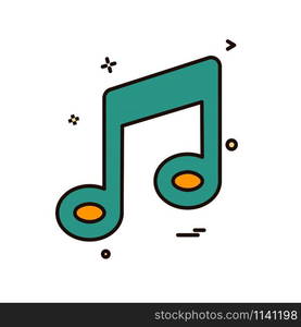 Music icon design vector