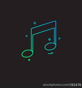 Music icon design vector 