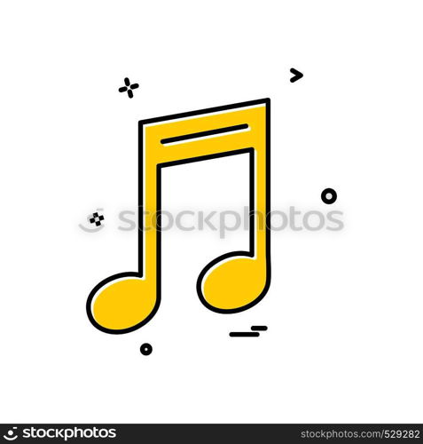 Music icon design vector