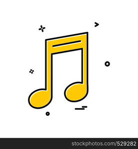 Music icon design vector