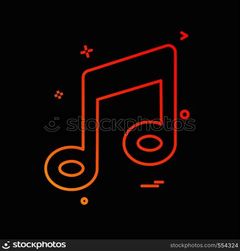 Music icon design vector