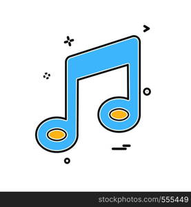 Music icon design vector