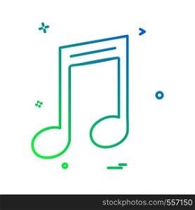 Music icon design vector
