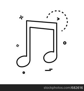 Music icon design vector