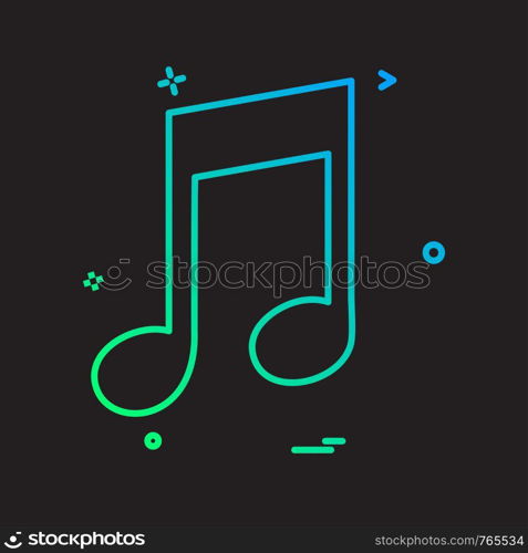 Music icon design vector