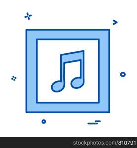 Music icon design vector