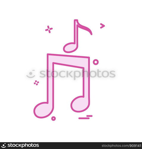 Music icon design vector