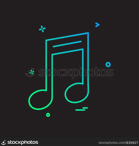 Music icon design vector