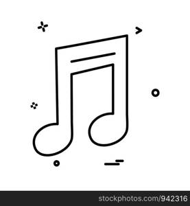 Music icon design vector