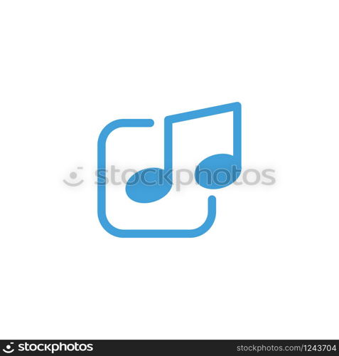 Music icon design vector template