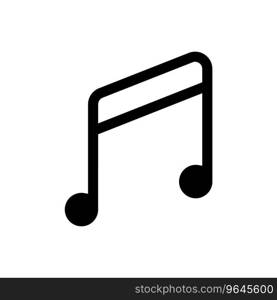 Music icon in trendy flat style isolated on white Vector Image