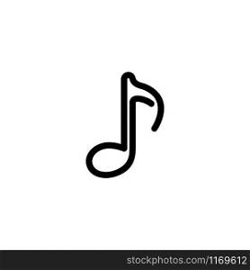 Music icon. Line design template