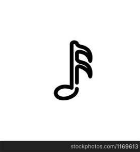 Music icon. Line design template
