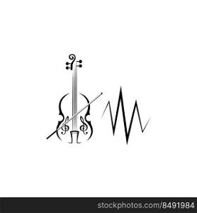 music icon logo vector design template