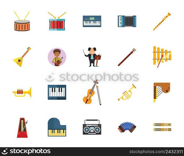 Music icon set. Can be used for topics like entertainment, musical instrument, classical music, performance
