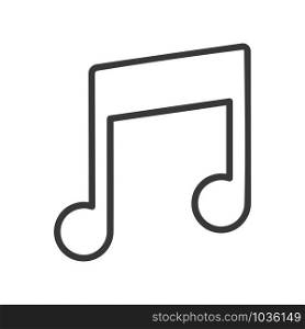 Music icon symbol in simple vector style