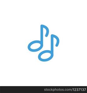 Music icon template. Vector illustration