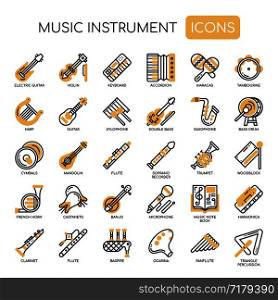 Music Instruments , Thin Line and Pixel Perfect Icons