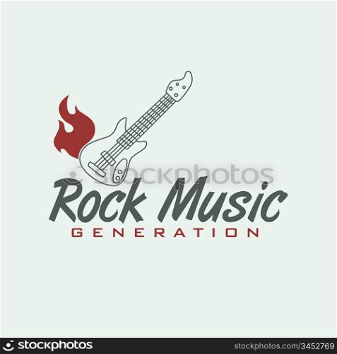 music label sticker vector graphic art design illustration. music label