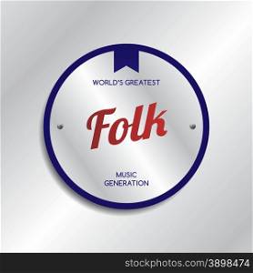 music label sticker vector graphic art design illustration. music label sticker