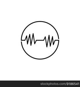 Music Logo concept sound wave, Audio Technology, Abstract Shape