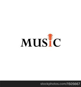 Music logo template vector icon design