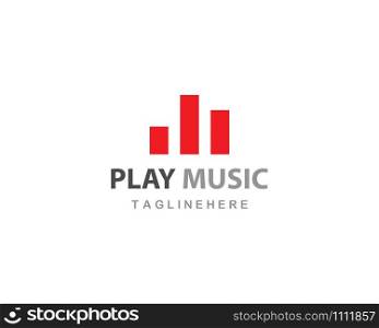 music logo vector template