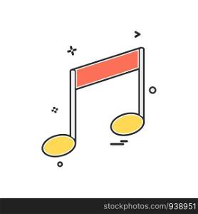 music media sound icon vector design